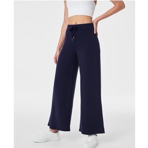 SPANX Lapis Blue Cropped Wide Leg Pants